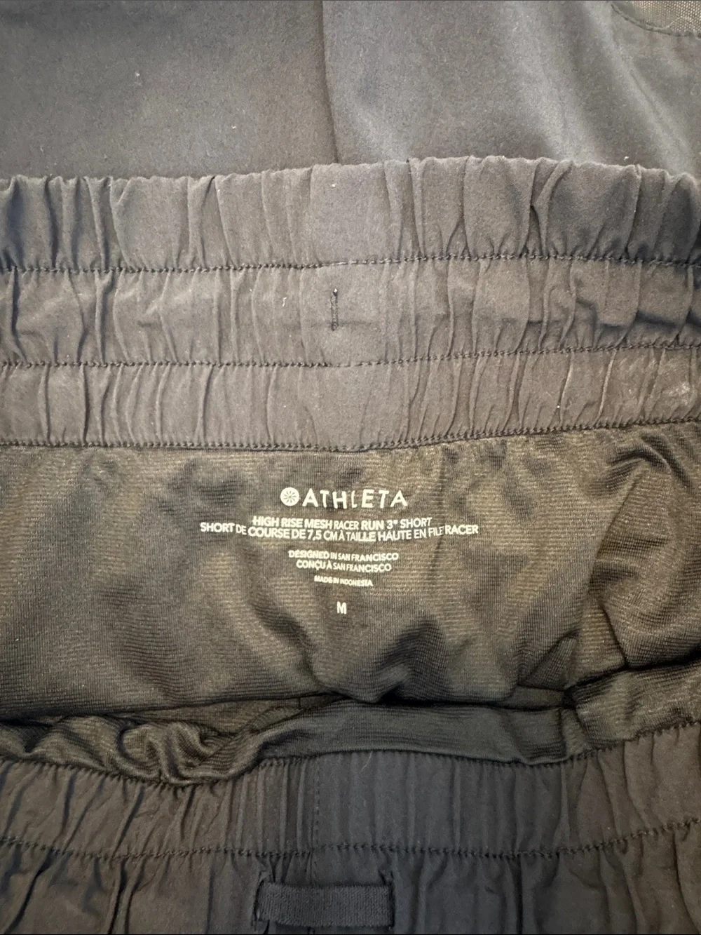 Athleta High Rise Mesh Racer Run 3” Short